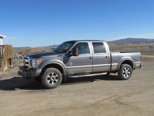 2011 ford f350 lrt, four door, fully loaded, top of the line, gray/gray,