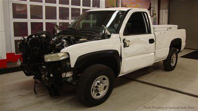 No reserve in az - 2001 chevy silverado 2500hd work truck long bed wrecked