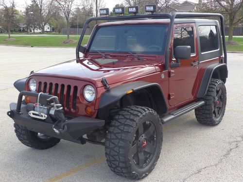 2008 jeep wrangler x sport utility 2-door 3.8l upgraded w/ tons  extra off road