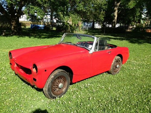 1972 red mg midget convertible; for parts or restoration (as-is)