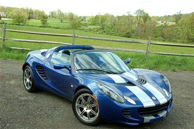 2006 lotus elise in magnetic blue with silver stripes/ one owner 8k miles!!