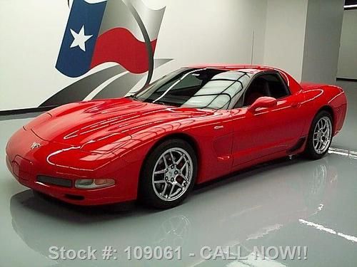 2003 chevy corvette z06 405hp 6spd nav dvd rear cam 27k texas direct auto