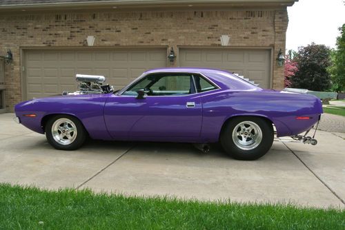 1970 plymouth cuda baracuda pro street race car.