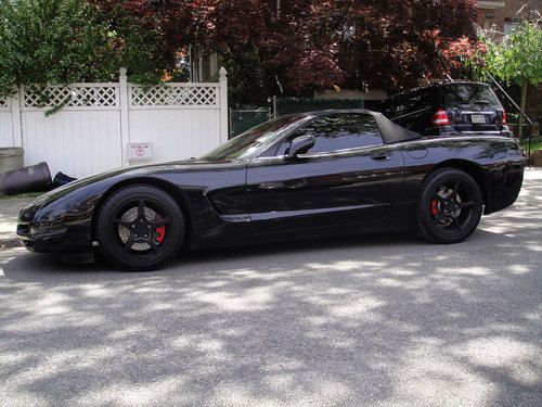 2002 chevrolet corvette black monster convertible garaged used car