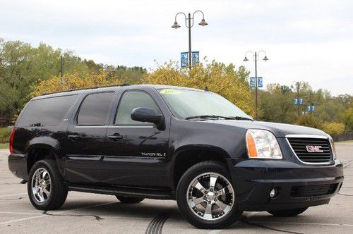 07 gmc yukon xl slt 4x4 4wd awd 20 wheels rear dvd cd onstar sunroof leather