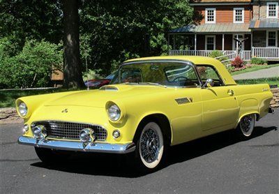 55 classic restored goldenrod yellow 292 v8 power steering power brakes
