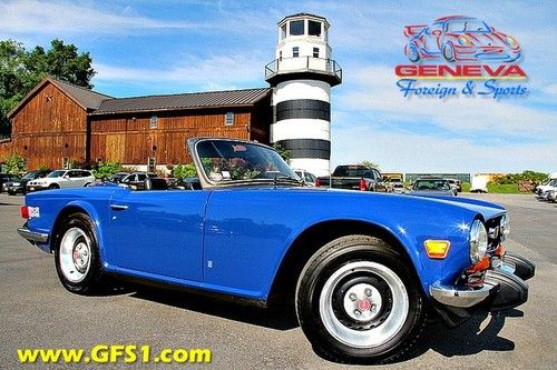 Tr-6 convertible, 2 owners, no rust