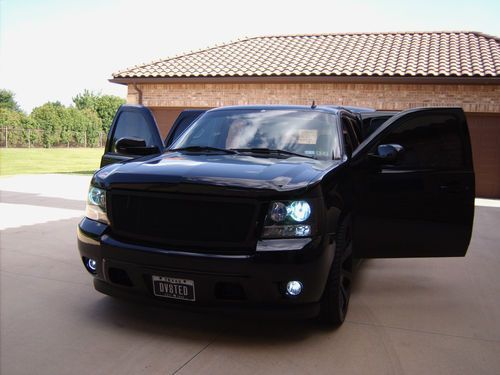 Custom blacked out tahoe rwd lt1 with 5.3l v8, giovanna wheels, belltech stance