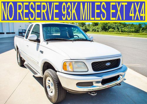 No reserve 93k miles extended cab 4x4 xlt short bed 98 99 00 01 silverado ram