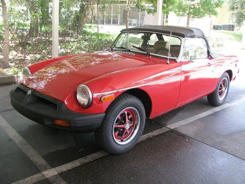 1979 mgb 1.8l 2dr contv red