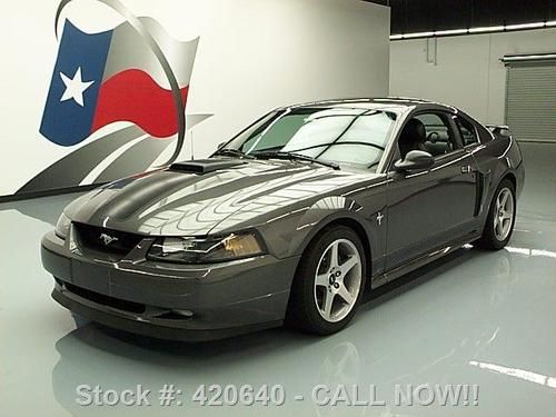 2003 ford mustang mach 1 auto shaker hood leather 52k!! texas direct auto