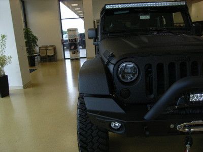Rhino lined Jeep MUST SEE PICS lifted, light bars wench wheels loaded COOL black, US $62,995.00, image 2