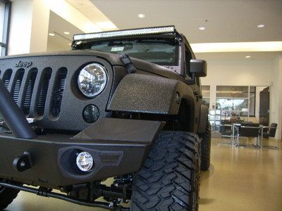 Rhino lined Jeep MUST SEE PICS lifted, light bars wench wheels loaded COOL black, US $62,995.00, image 10