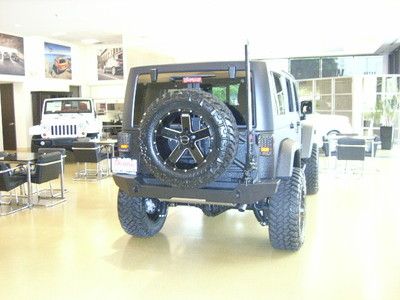 Rhino lined Jeep MUST SEE PICS lifted, light bars wench wheels loaded COOL black, US $62,995.00, image 40