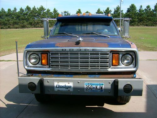 1974 dodge power wagon camper 7500  3/4 ton 440 4 speed dana 70 front   srw