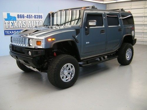 We finance!!!  2006 hummer h2 4x4 lift onstar heated leather tow cd texas auto
