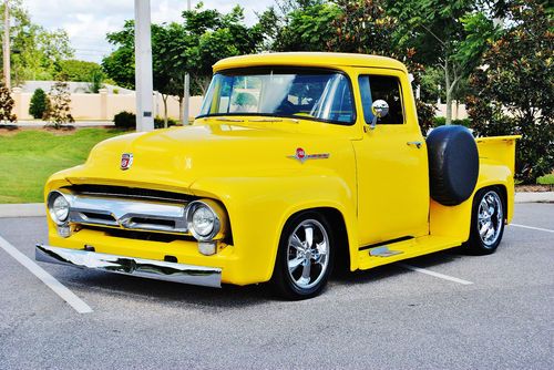 Magnificent 1956 ford f-100 street rod frame off must see drive 383 stroker p.s