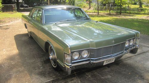 1968 lincoln continental - 47,500 - belmont green - incl. spare engine &amp; tranny