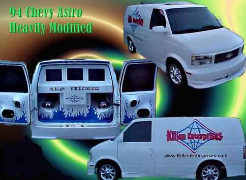 1994 chevy astro modified custom event / show van! must go!