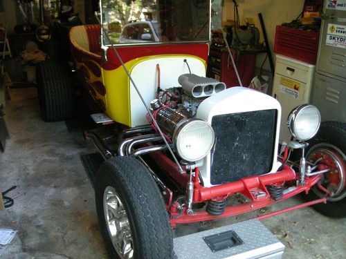 1923 ford t bucket, real bucket not a kit! 1957 vette motor very fun!