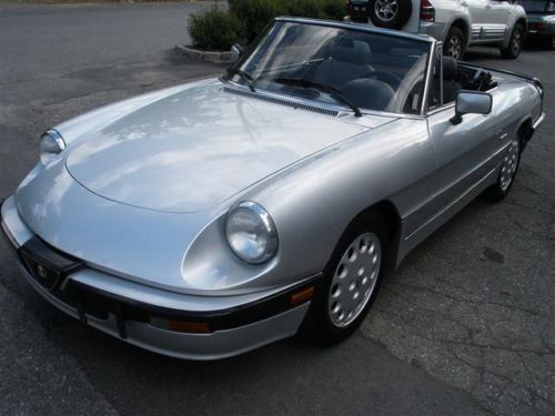 1990 alfa romeo spider quadrifoglio convertible 2-door 2.0l both tops included