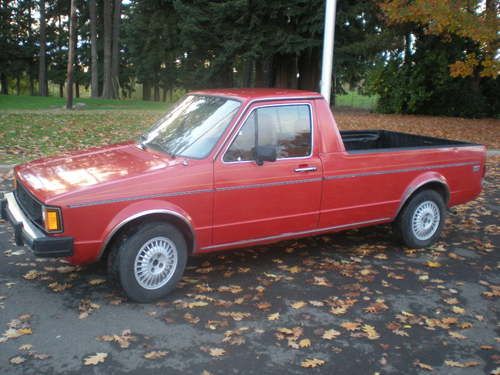 1981 vw diesel rabbit caddy pickup lx new engine 5 speed 45+ mpg