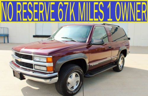 No reserve 67k miles 1 owner 2 door lt 4x4 nicest in the country yukon suburban