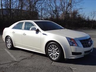 2010 cadillac cts luxury pearl white sunroof leather automatic finacing avail