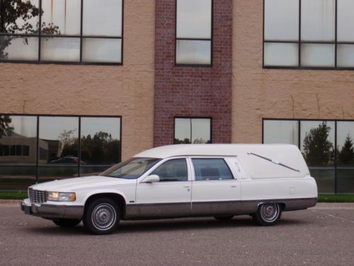 Eagle coach hearse white - just out of service no reserve - price reduced