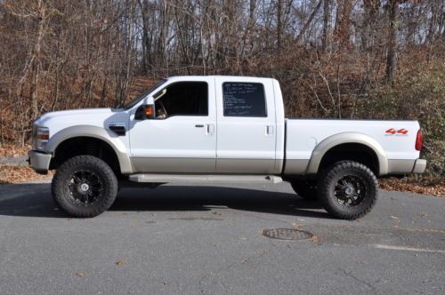 Ford f-250 super duty king ranch lifted crew cab no reserve 6.4l turbo diesel