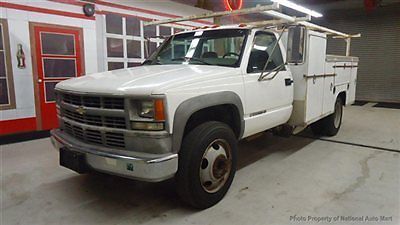 No reserve in az-1999 chevy 3500hd 11&#039; utility/service bed work truck v8 gas