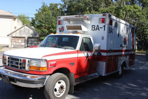 1995 ford f450 ford : f-450 xlt ambulance powerstroke diesel runs and drive