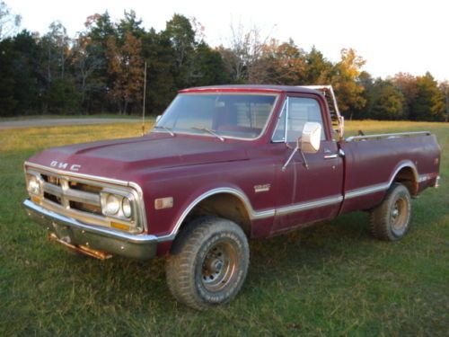 1968 gmc k 10 custom  factory 4x4, a/c cab-ps, pb, lwb 350 engine, 350 auto, 205