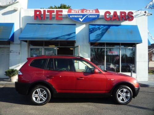 Power financing leather awd sunroof cruise air computer keyless a/c red gas