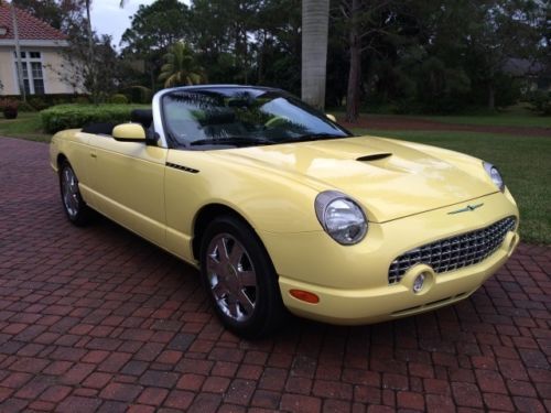 2002 ford thunderbird convertible 4k miles 1 owner absolutely like new