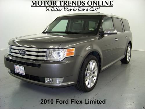 Limited navigation rearcam dual dvd sunroof leather htd seats 2010 ford flex 25k