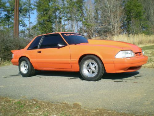1990 mustang lx! 357 windsor! nos! c-4! holley! magazine race car! low 10s! nice