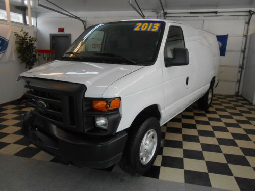 2013 ford e250  no reserve 7k salvage rebuildable good airbags cargo van