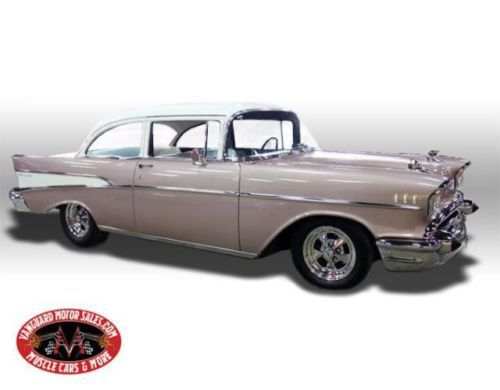 57 chevy 210 rare dusk pearl 4 speed numbers matching