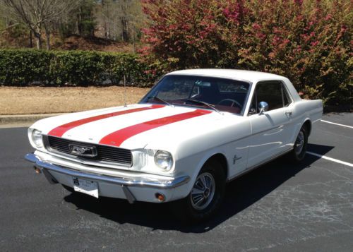 1966 ford mustang coupe nice clean v6 automatic: runs great