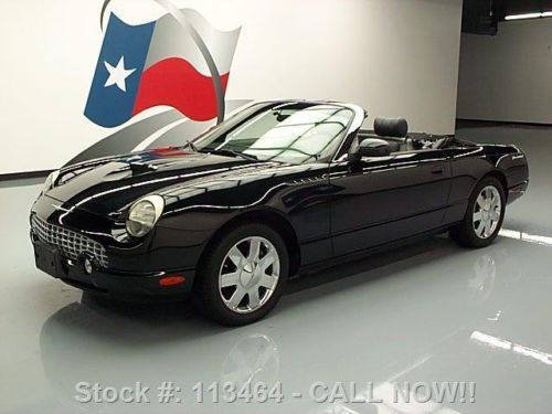 2002 ford thunderbird deluxe convertible leather 25k mi texas direct auto