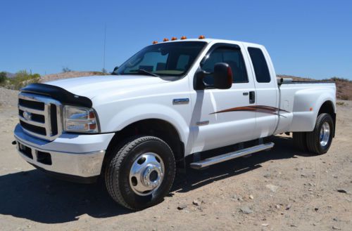 2005 ford f350 lariat super duty 4x4 extended cab diesel dually 4x4 toy hauler!