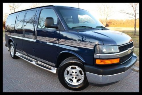 2005 chevrolet express conversion van 1500 loaded tv dvd leather texas one owner