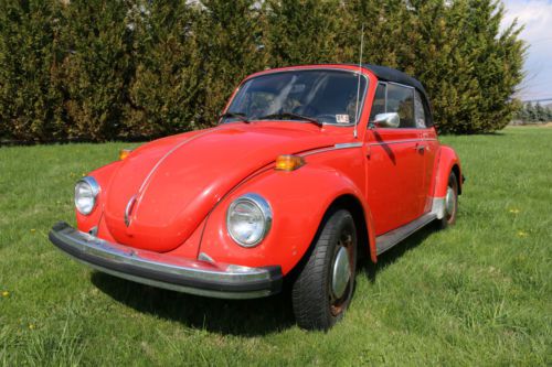 1978 red vw beetle: a classic family fun car!