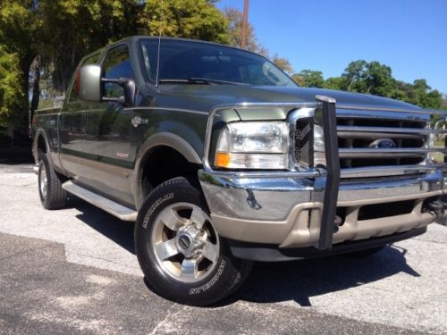 Diesel 2004 king ranch ford f-350 crew cab w/ fx4 offroad package