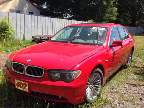 Crashed!!! 2002 bmw 745li base sedan 4-door 4.4l