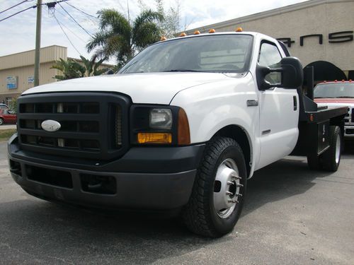 2006 ford f350 turbo diesel automatic 2wd flatbed dually truck!!!!!!!!!!