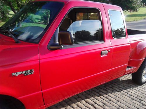 1997 red ford ranger xlt extended cab stepside bedliner