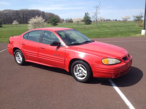 2000 pontiac grand am se sedan 4-door 2.4l sporty 4 cyl 128k mile automatic red