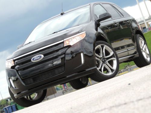 2011 ford edge sport awd 3.7l 23k like new htd lther voice direction sync sony